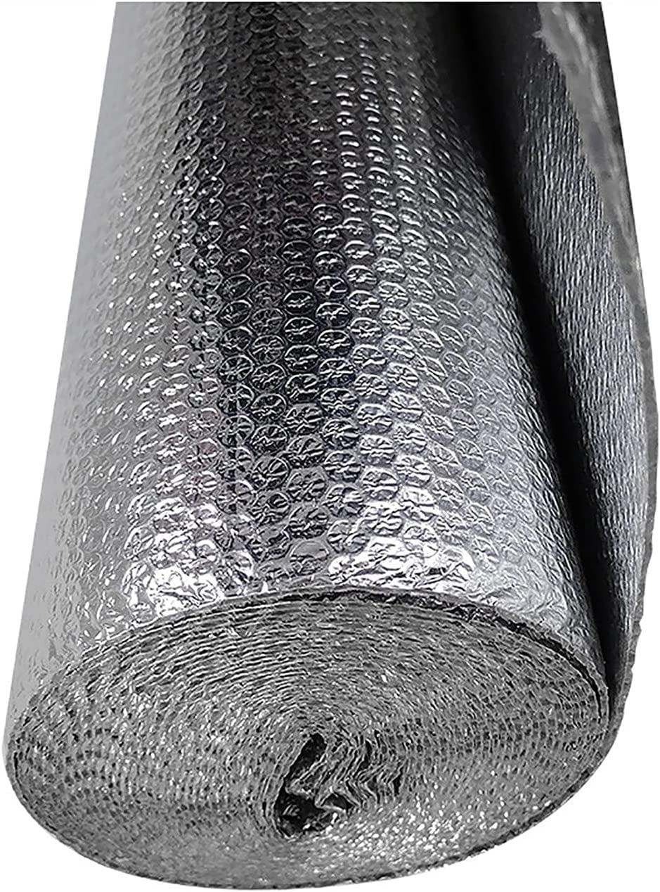 Aluminum Bubble wrap Insulation Bubble Foil Insulation Thermal Insulation Roll Double Bubble Foil Insulation Radiant Barrier Heat Reflective Self-Adhesive Width 1 m/39 in (Size : 1 x 10m (3.28 x 32.8