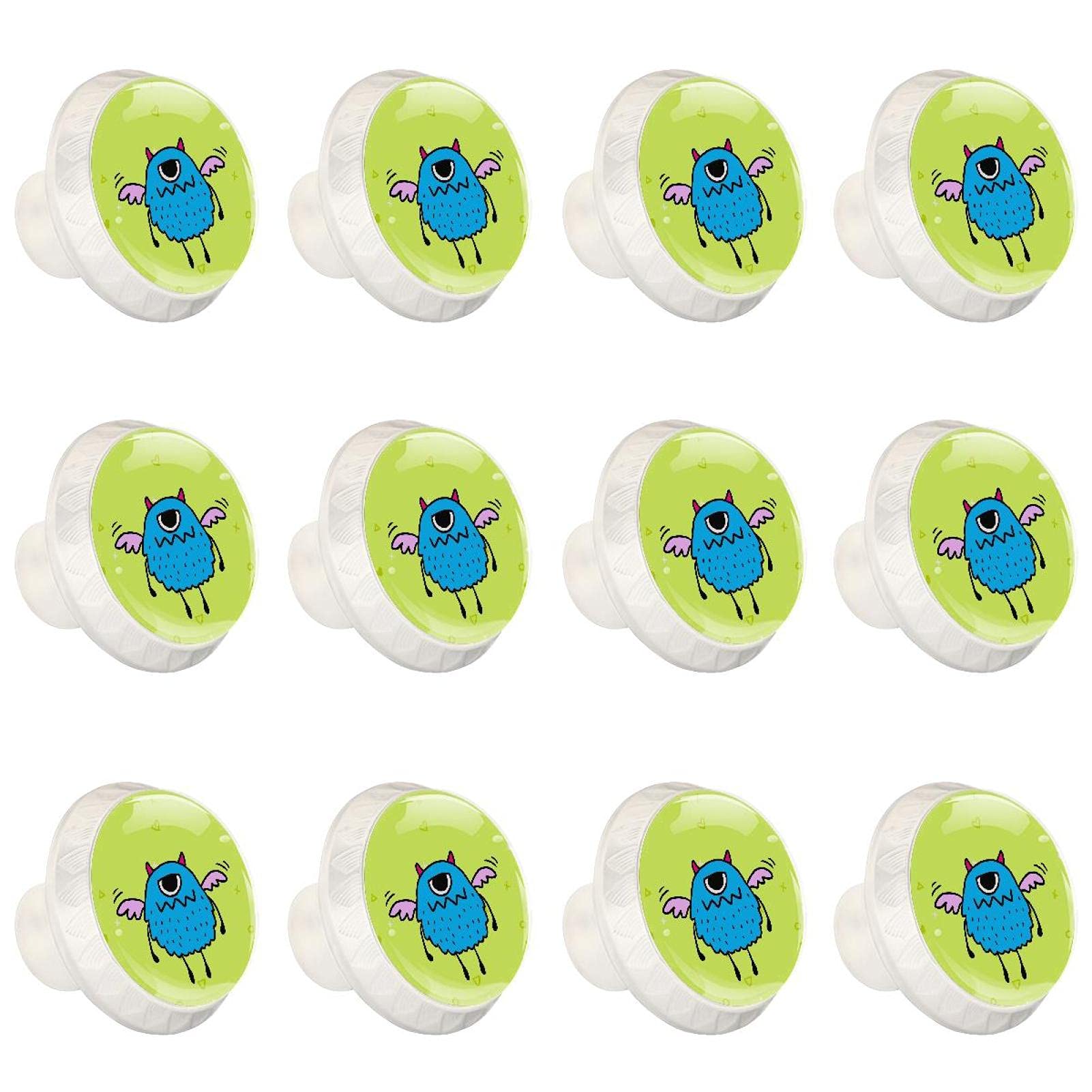 Boutons d'armoires de cuisine boutons décoratifs ronds tiroirs commode x12