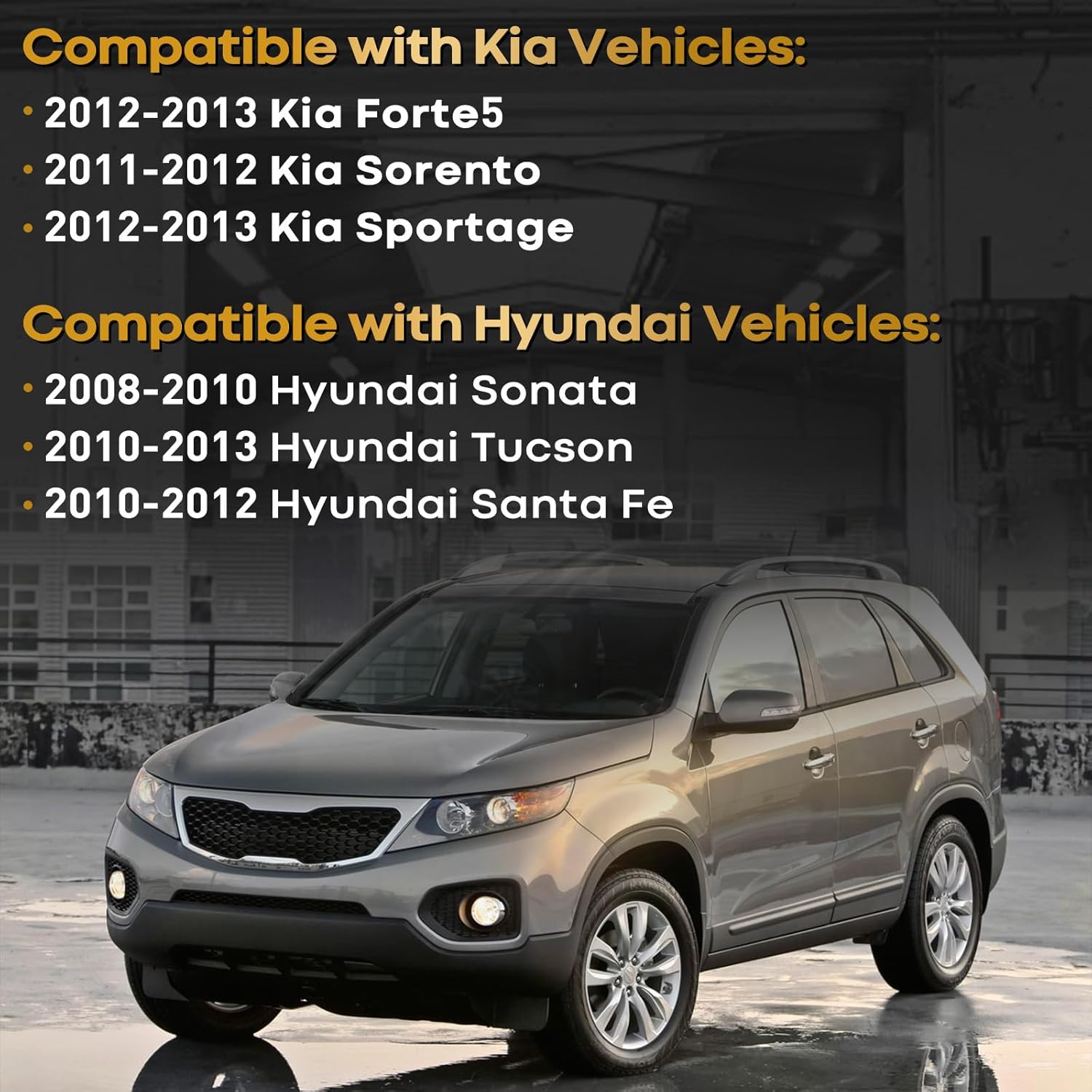 911-922 Engine Intake Manifold Runner Control Motor Compatible with Hyundai Santa FE Sonata Tucson Kia Forte5 Sorento Sportage 2010 2011 2012 2013, Replaces # 28323-2G000 28323-2G300