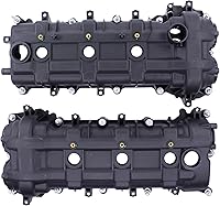 NewYall 3.6L Left & Right Valve Covers w/ Gaskets & Bolts for Dodge Charger Challenger, Chrysler 300, Jeep Wrangler Grand Cherokee, Ram 1500 2011-2021