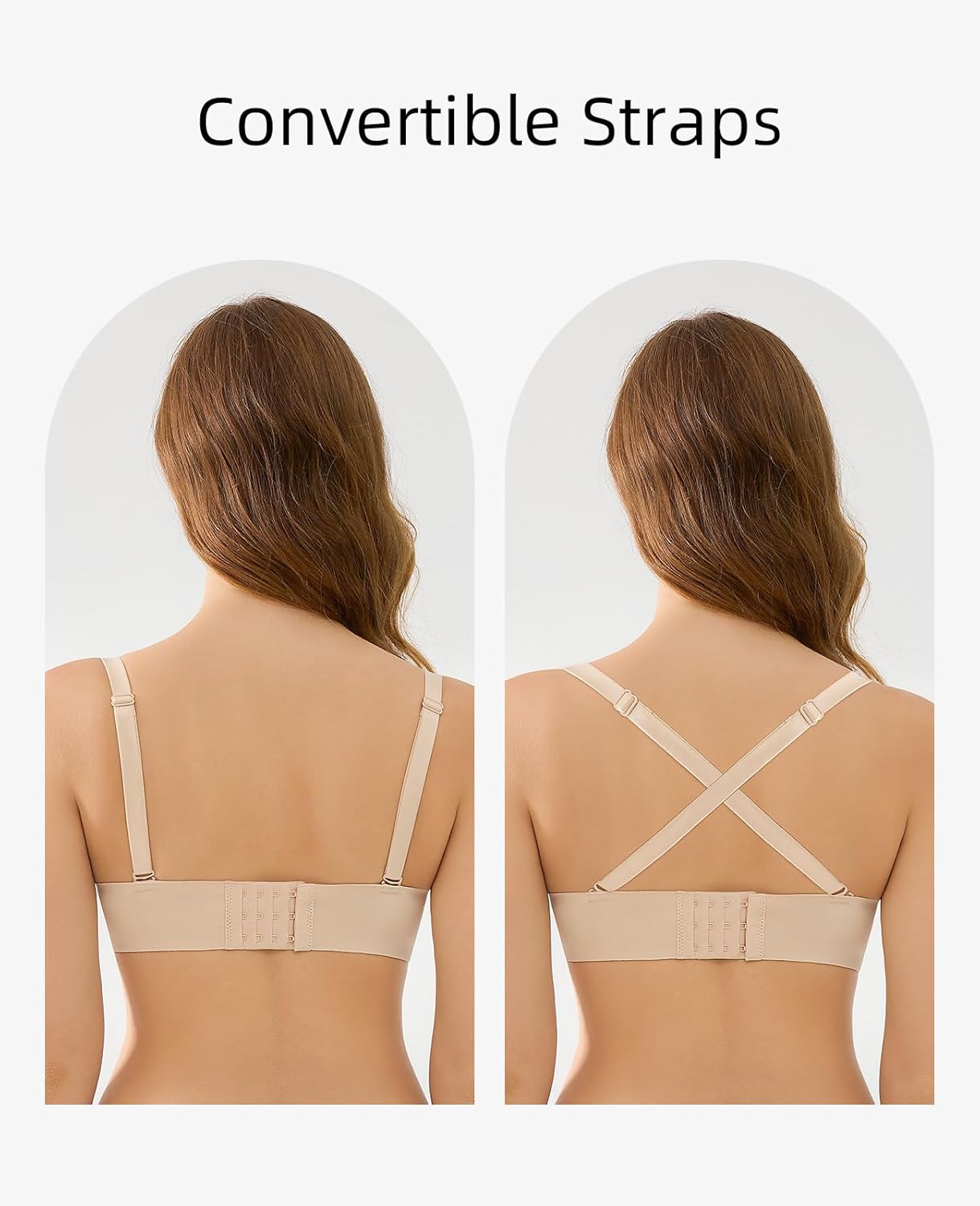 Push Up Thick Padded Bra Plunge Lace Underwire Support Bras for Women Add One Cup - Image 4