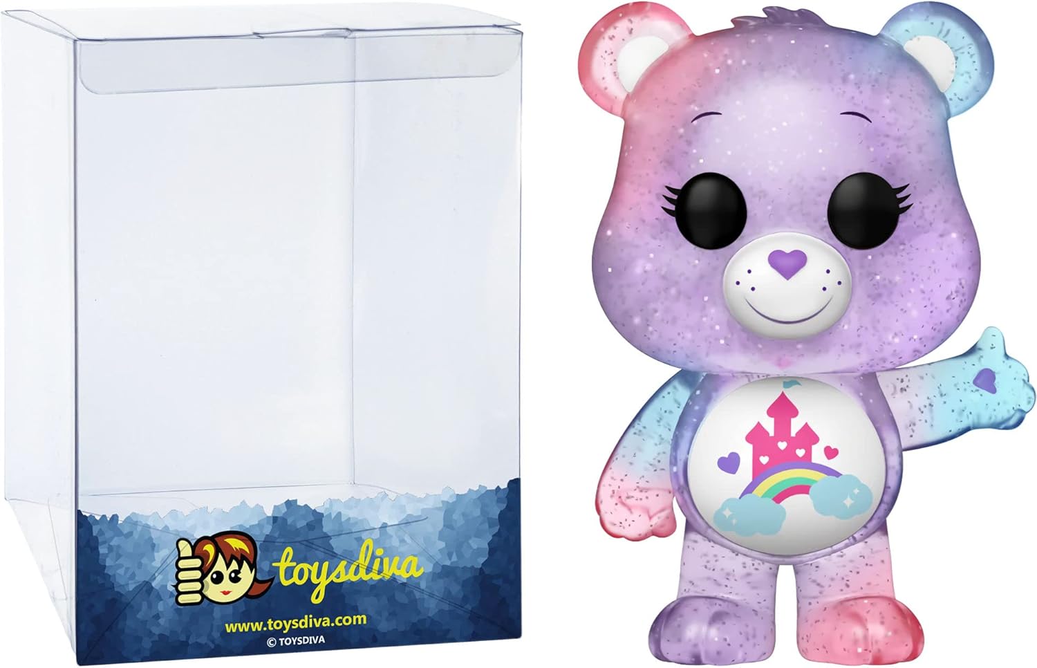 Care-a-lot-Bear (Chase): P o p ! Animation Vinyl Figurine Bundle with 1 Compatible 'ToysDiva' Graphic Protector (1205-61557 - B/A)