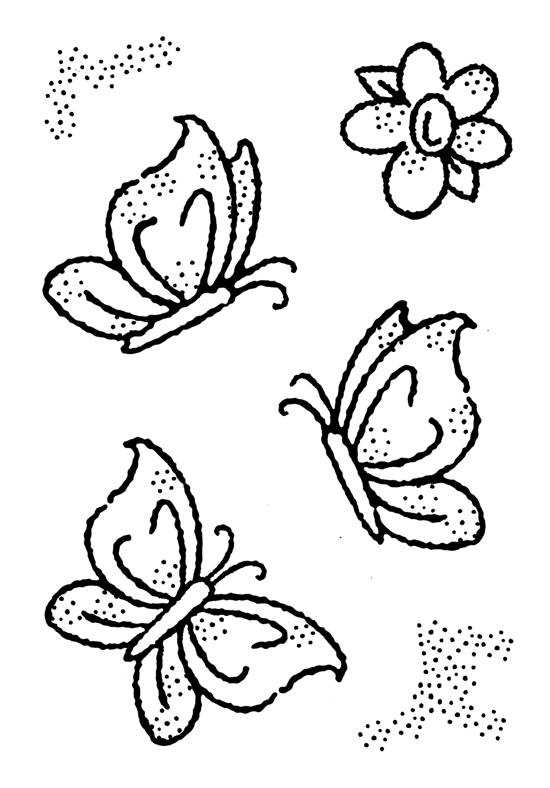 Woodware Francoise Collection-Clear Magic-Little Butterflies-Stamp Set, A7,Transparent,FRS881