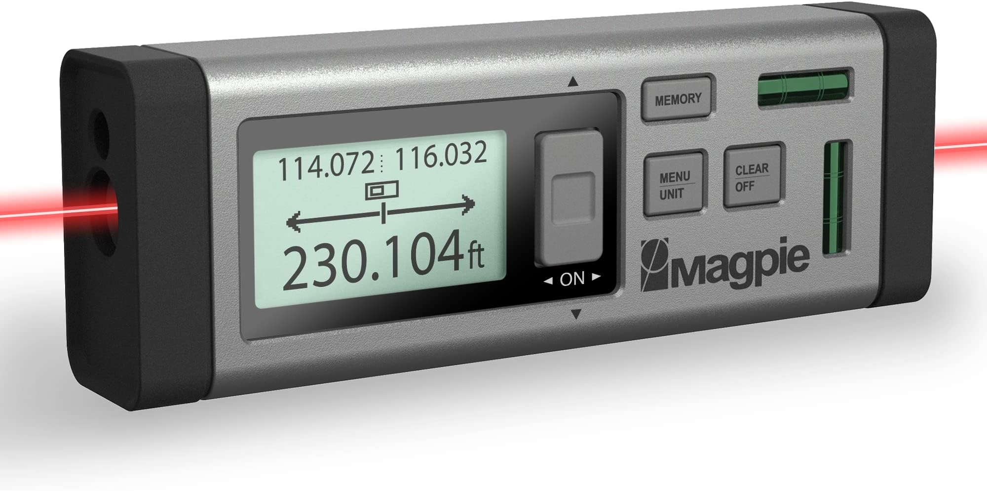 The First Bilateral Laser Measurement Tool - MAGPIE VH-80, 262ft/80m Dual Laser Distance Meter with Bluetooth App Connection, Laser Measure with 2 Bubble Levels for Fast, Precise Results