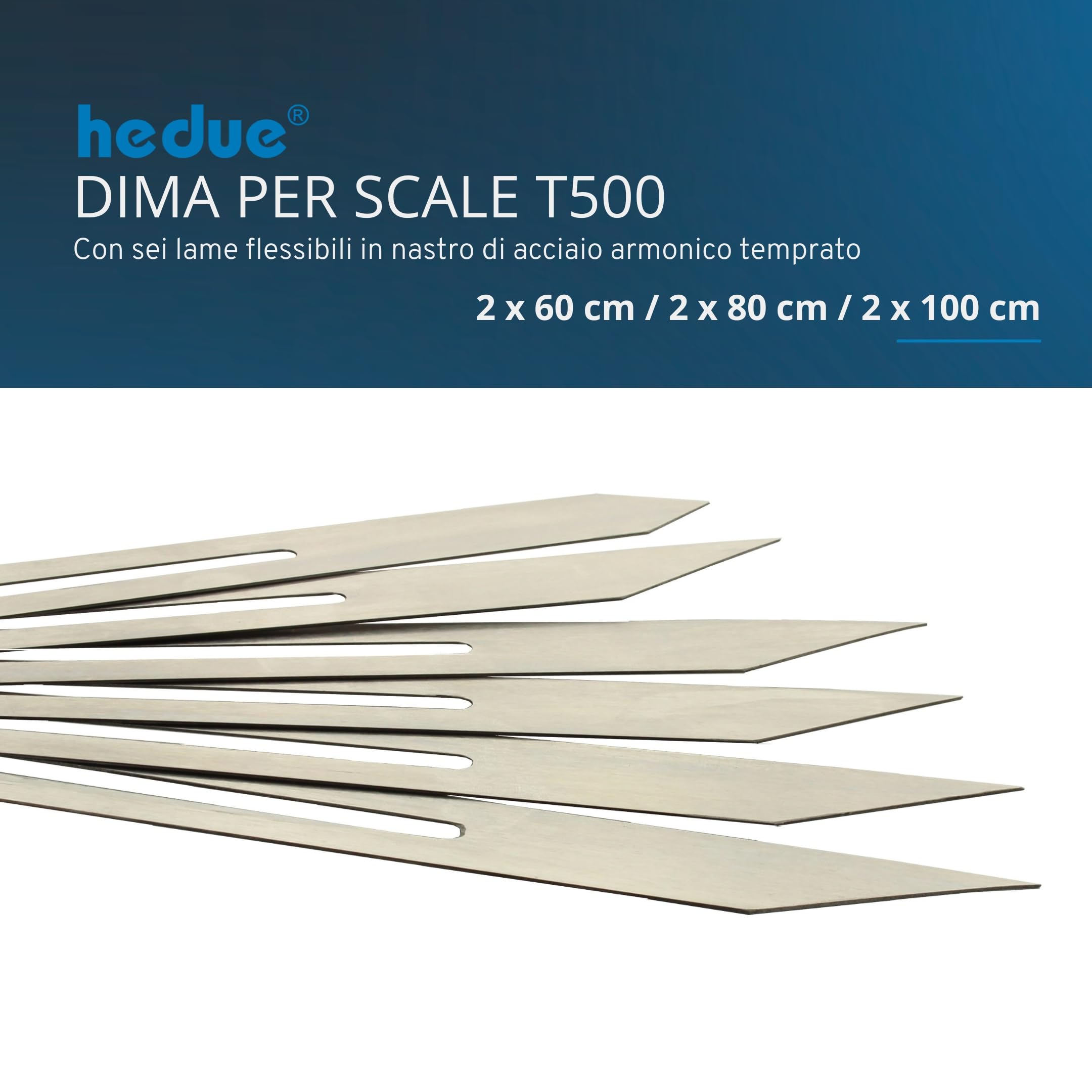 Dima per scale T500 – Sagoma regolabile per gradini e scale, trasferimento preciso delle misure dei gradini, copiatore di profili e dima angolare in acciaio temprato