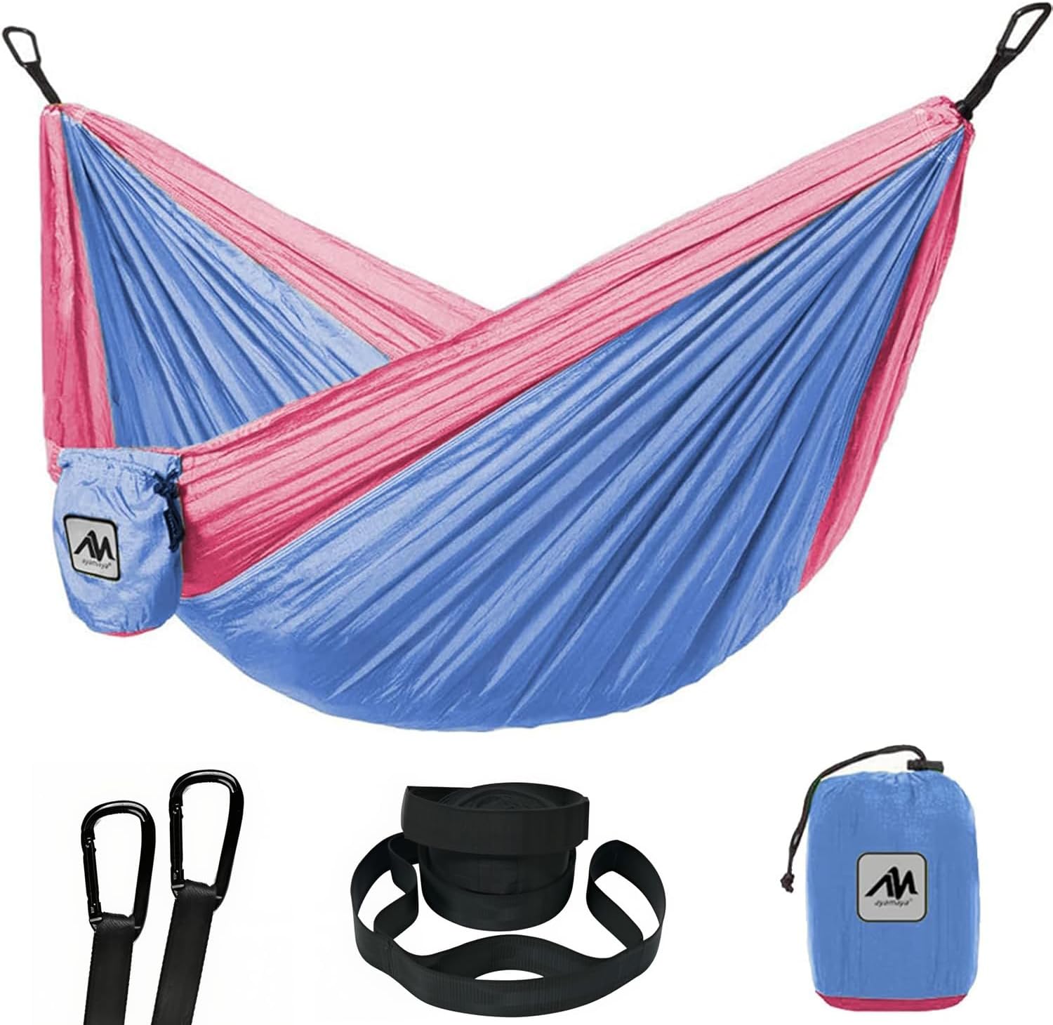 ayamaya Kids Camping Hammock, Small Outdoor Hammock Gifts for Children Girls Boys, Ultralight Kids Camping Gear with Tree Strap & Carabiners,Sling Swing Hammock for Indoor/Outdoor Use