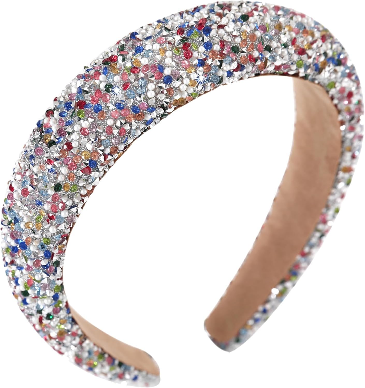 Bijou à paillettes strass argenté pour coiffure femme et fille