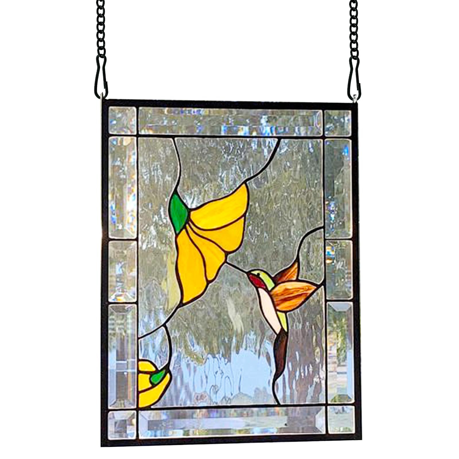 8 Pcs 20 Inch Chain for Hanging Stained Glass Art - black Hanging Chain, Window Art Decor, Patio Garden Outdoor Decorative Hanging Glass Panels Chains — Amazon image 5