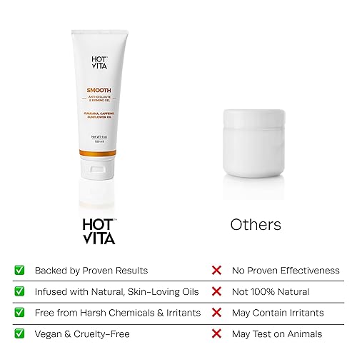 Miniatura 9 de Hot Vita Gel corporal suave, fórmula suavizante y anticelulítica para mejorar la apariencia de la piel y la tez, gel adelgazante corporal para la