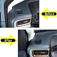 Vista 5 de Marco de Ventilación de Salida de Aire Acondicionado Lateral del Salpicadero del Automóvil Compatible con Ford Maverick 2022-2025 Consola Central