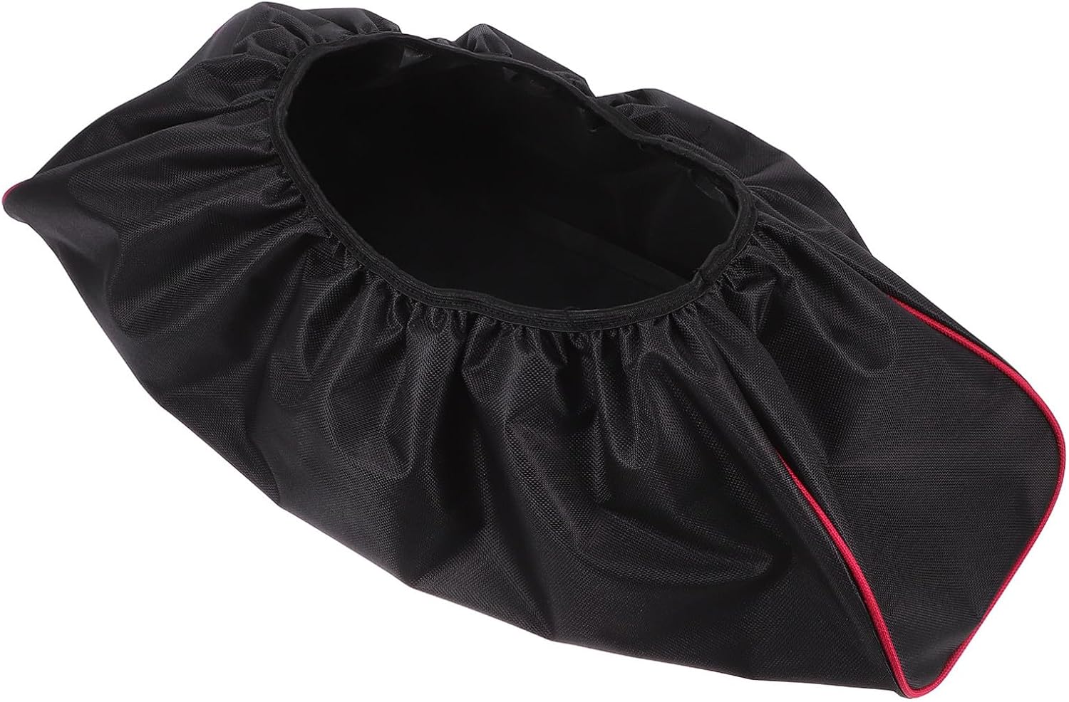 Heavy Duty 600d Oxford Fabric Waterproof Winch Cover with Red Trim Universal Electric Winch Protector for Cars and Trailers