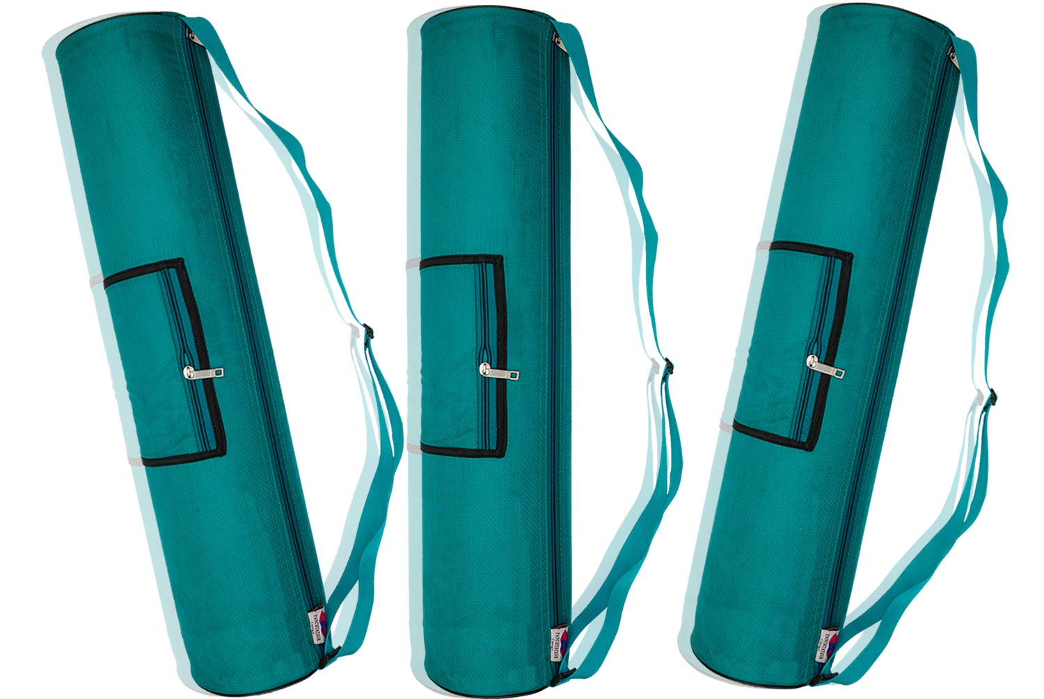 Panchtatava Full Zipper Yoga Mat Bag, Exercise Mat Carry Bag with Broad Shoulder Strap (Yoga Mat Cover) (Ocean Blue Single Pocket-Pack of 3) (B09BJH15T7) Amazon Price History, Amazon Price Tracker