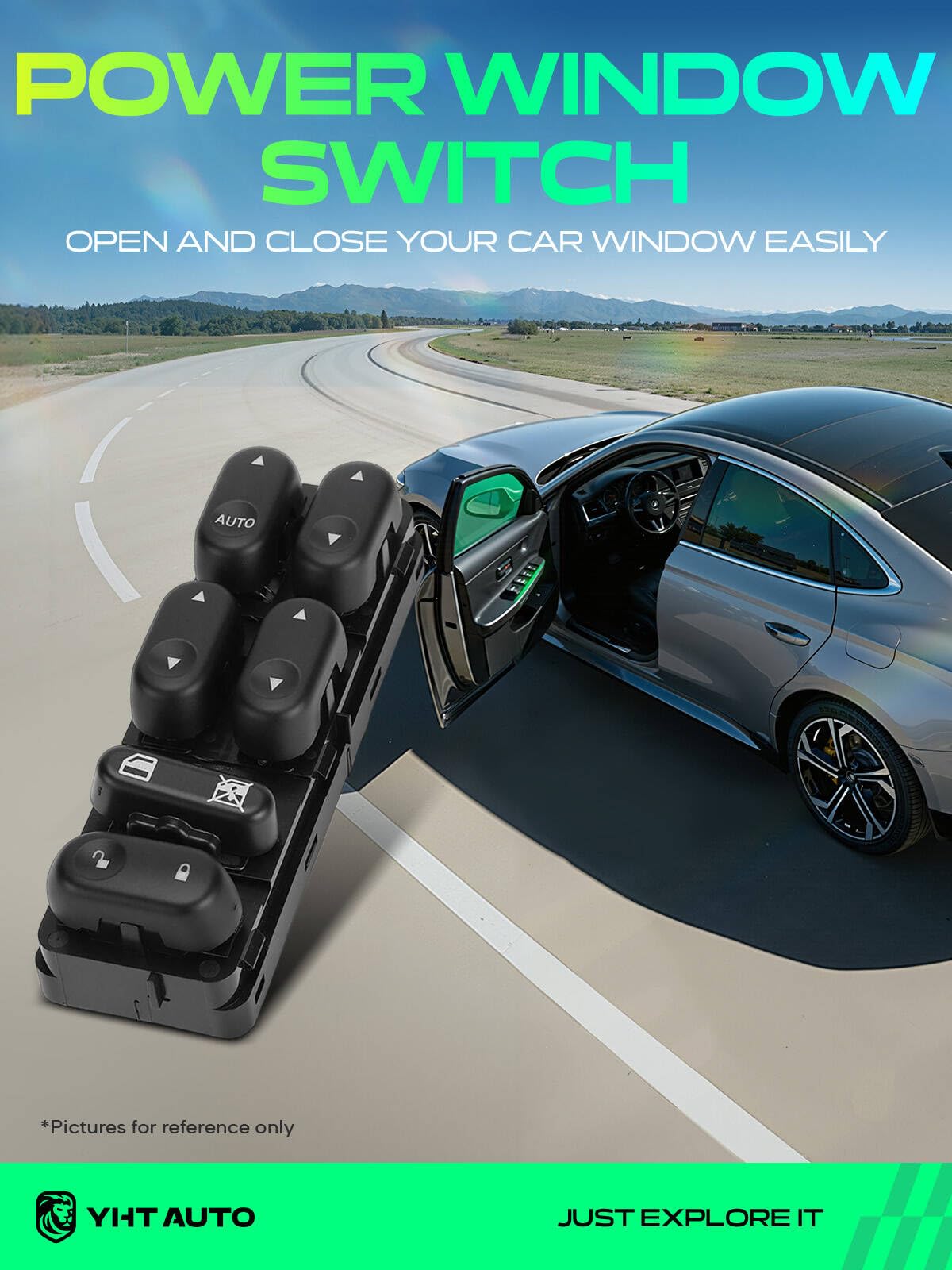 Amazon.co.jp: YHTAUTO 11ピン パワーウィンドウスイッチ 運転席側