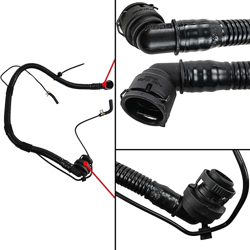 Miniatura 4 de Paquete de 6 mangueras de refrigerante del radiador del motor, manguera calefactora y tubo de PCV para Chevy Cruze 1.4L 2011-2016 #13251447 13251435