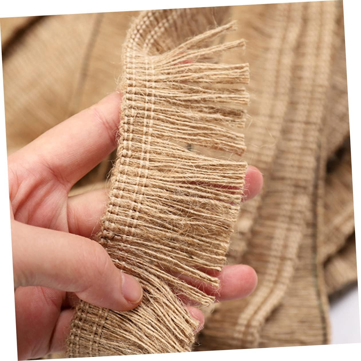 Tofficu Jute Lace Tassels DIY Decorations Fashion Decor Tassels for Wedding Bridal Bouquet