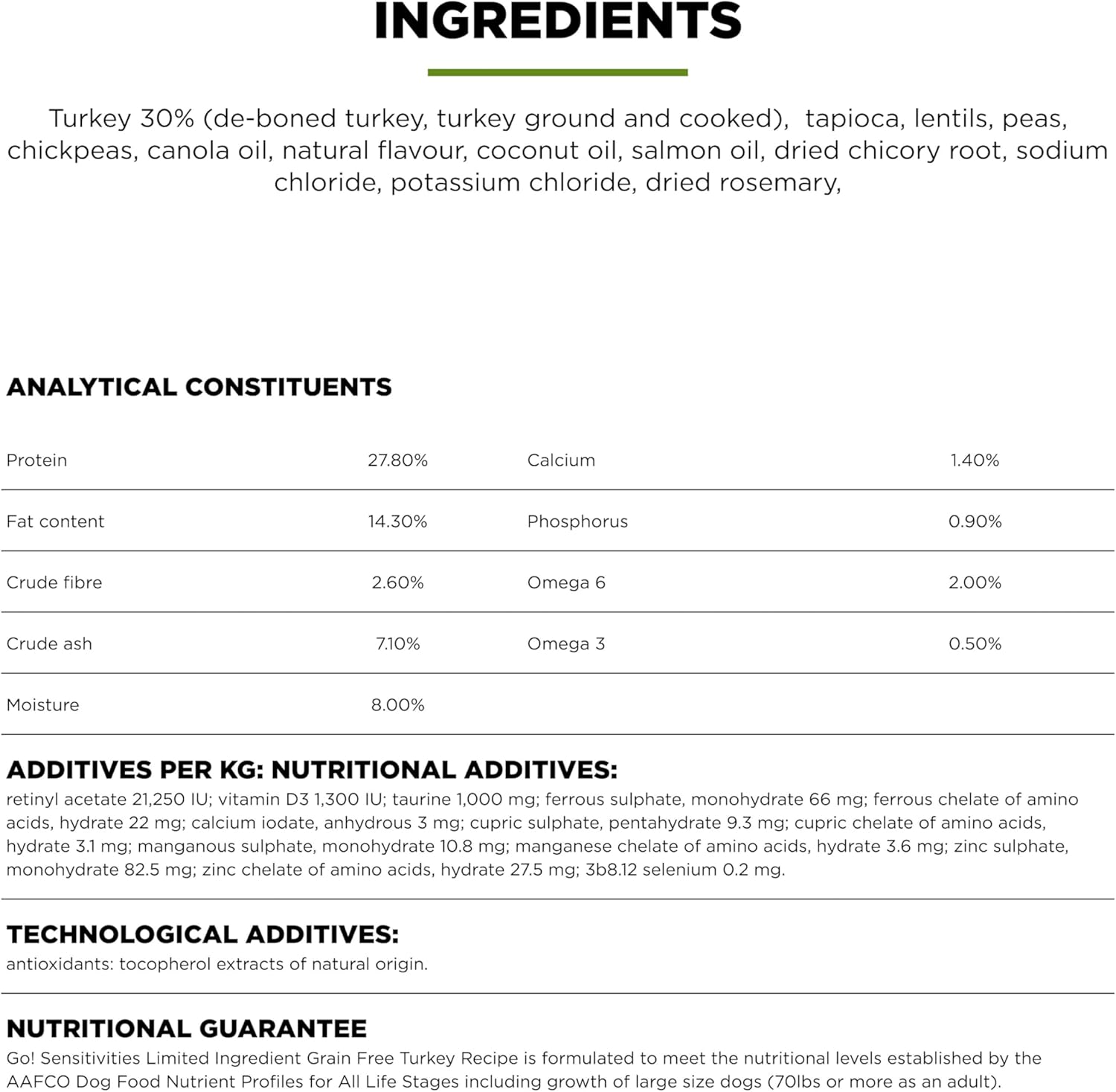 Go! Solutions Sensitivities Limited Ingredient Turkey Grain-Free Dry Dog Food, Chicken-Free Kibble Made by Experts for Sensitive Stomachs & Food Allergies, for Puppies, Adults, & Seniors, 3.5 lb Bag
