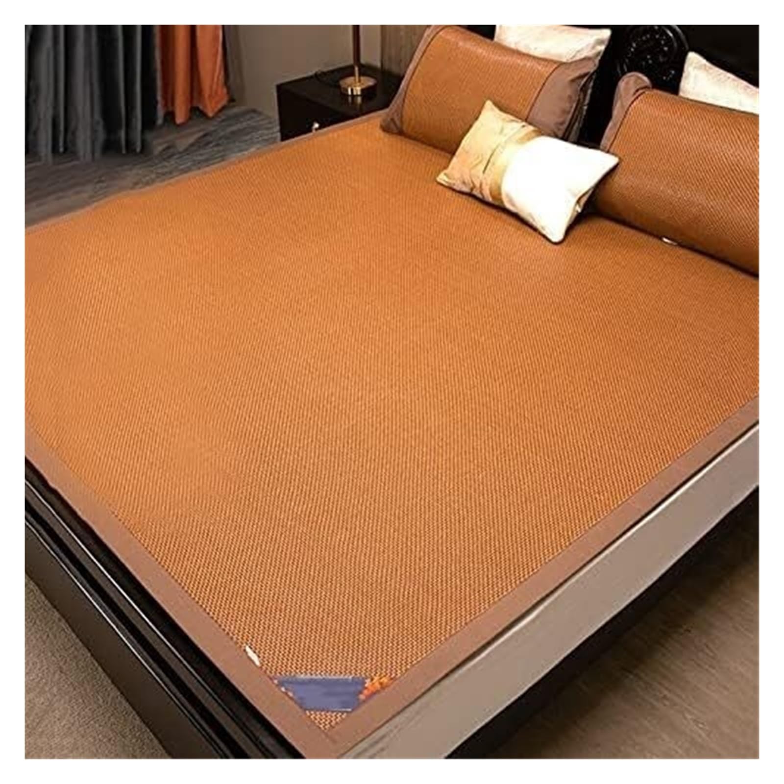 JYBNBBE Mat for Bed Summer Rattan Mat Cool Mattress Bedding Anti-Slip Smooth Summer (A 200x220cm/79x87in)