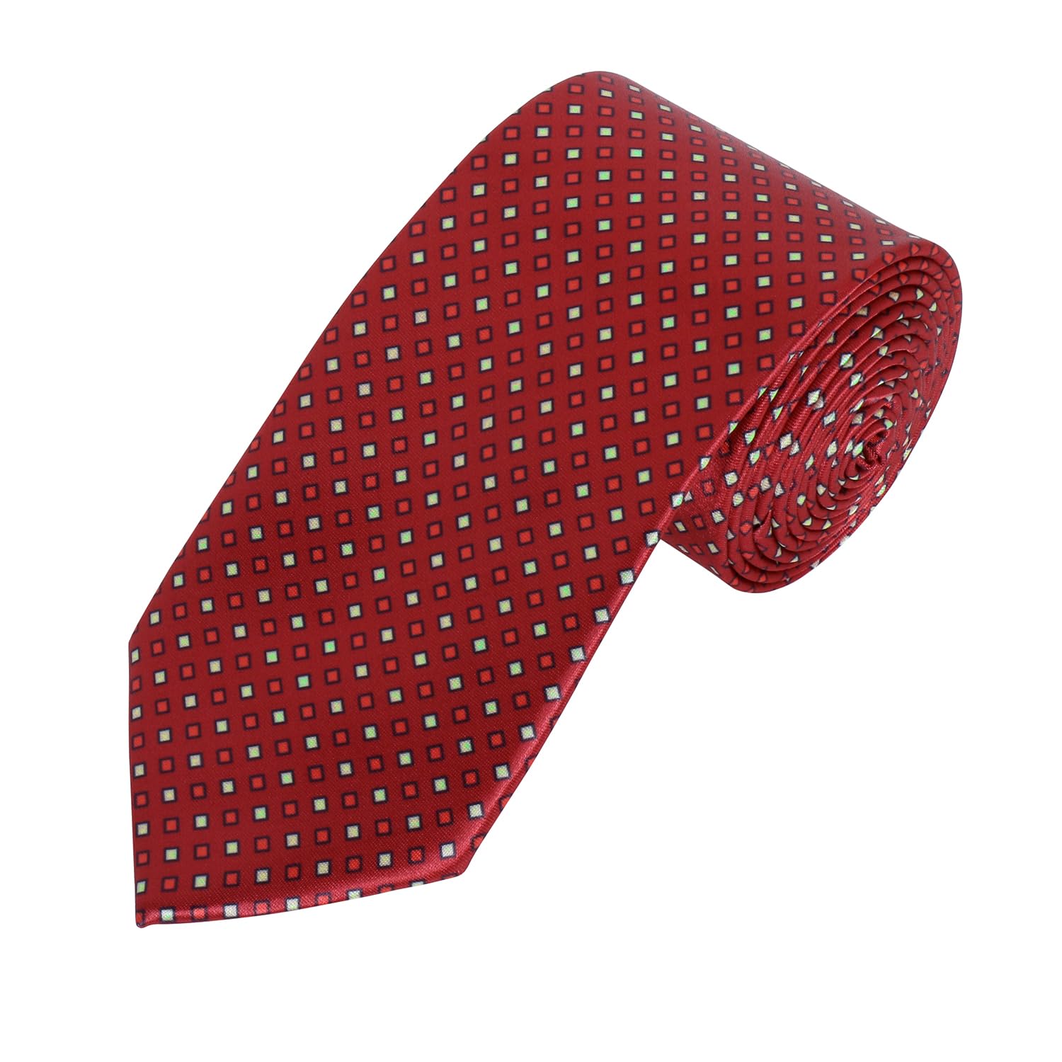 tripin Men's Maroon White Micro Dot Jacquard Tie for Wedding, Party & Formal Wear-picture-36
