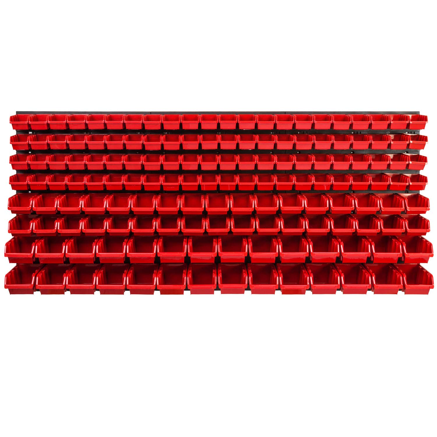 B2c Red Wall Mounted Tool Peg Board Set Garage Storage Bins Workshop Rack Shed Organiser 50 Models Various Shapes And Layouts Small Medium Large (Model 48)