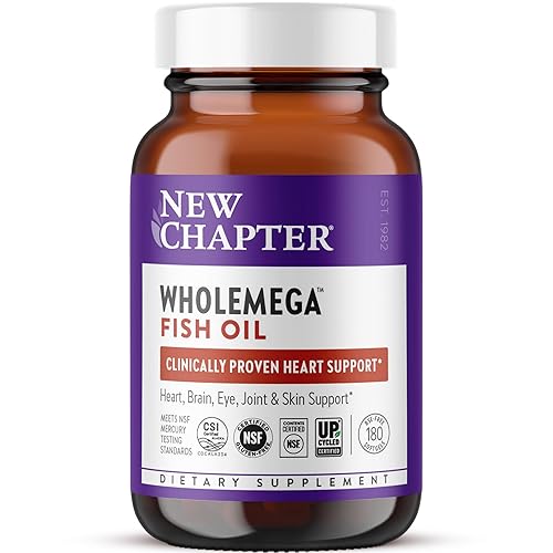 New Chapter Wholemega Fish Oil Supplement - 2000mg per Serving,