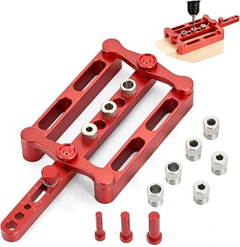 Self Centering Dowel Jig Kit, 6/8/10mm Woodworking Dowel Jig
