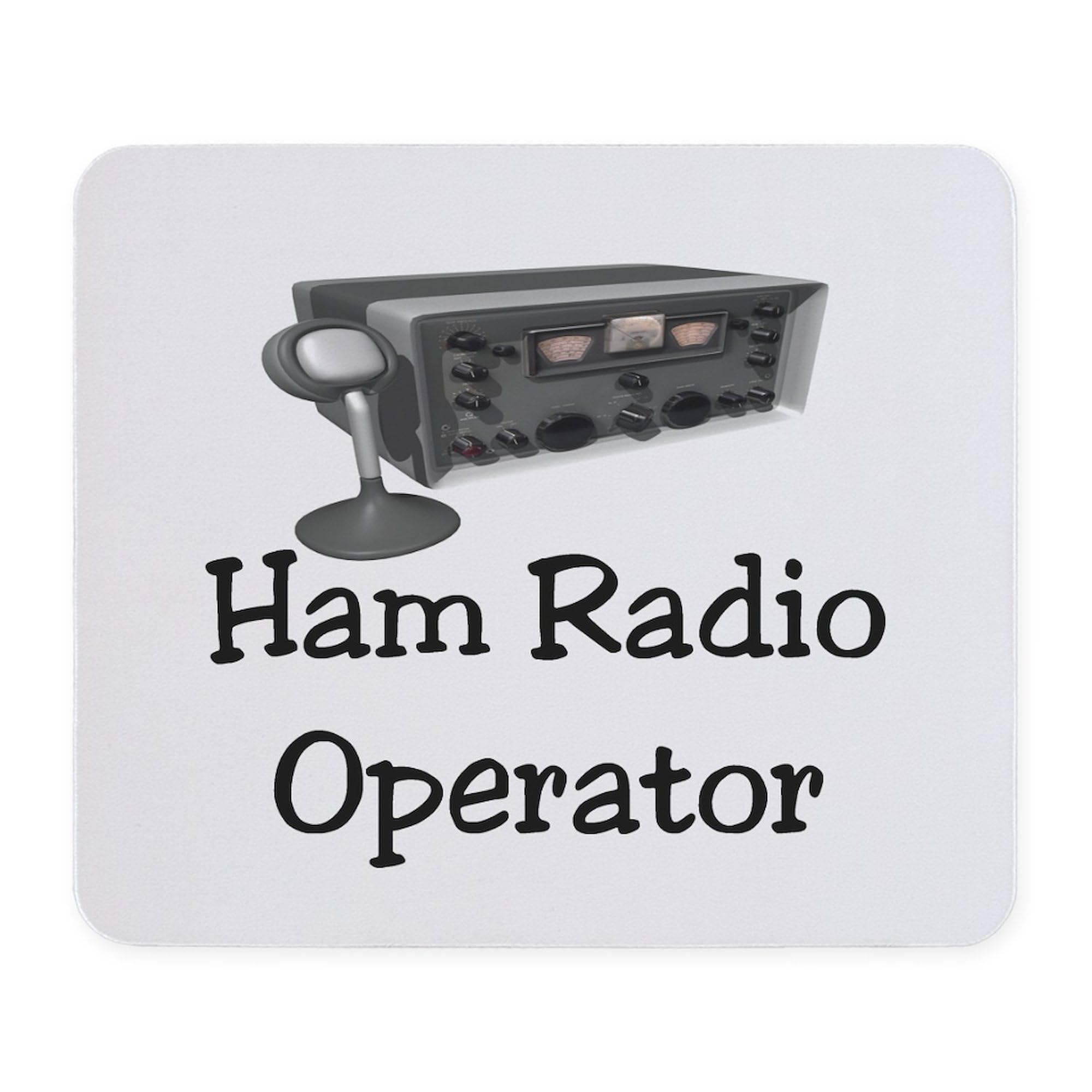 CafePress Ham Radio Operator Mousepad Non-Slip Rubber Gaming Mousepad