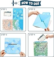 Vista 4 de Yaaaaasss! Caja de 51 tarjetas de aventura y tarjetas de consejos para aventura, espera, viaje, despedida, viaje, tema, cumpleaños, graduación