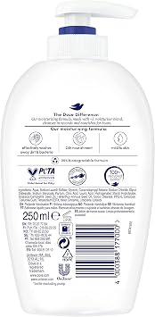 Dove Deep Hydration Liquid Hand Soap with 5 Moisturizers for All Skin Types, Pack of 12 x 250 ml