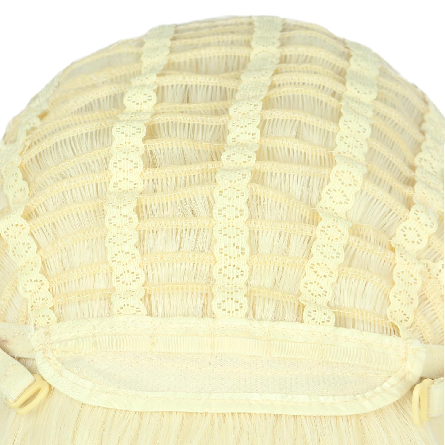 yuehong Adult Long Blonde Curly Women Big Bouffant Wig Beehive 60s 70s Cosplay Costume Wig Resistant Synthetic Fibers Fluffy Durable Soft Hair