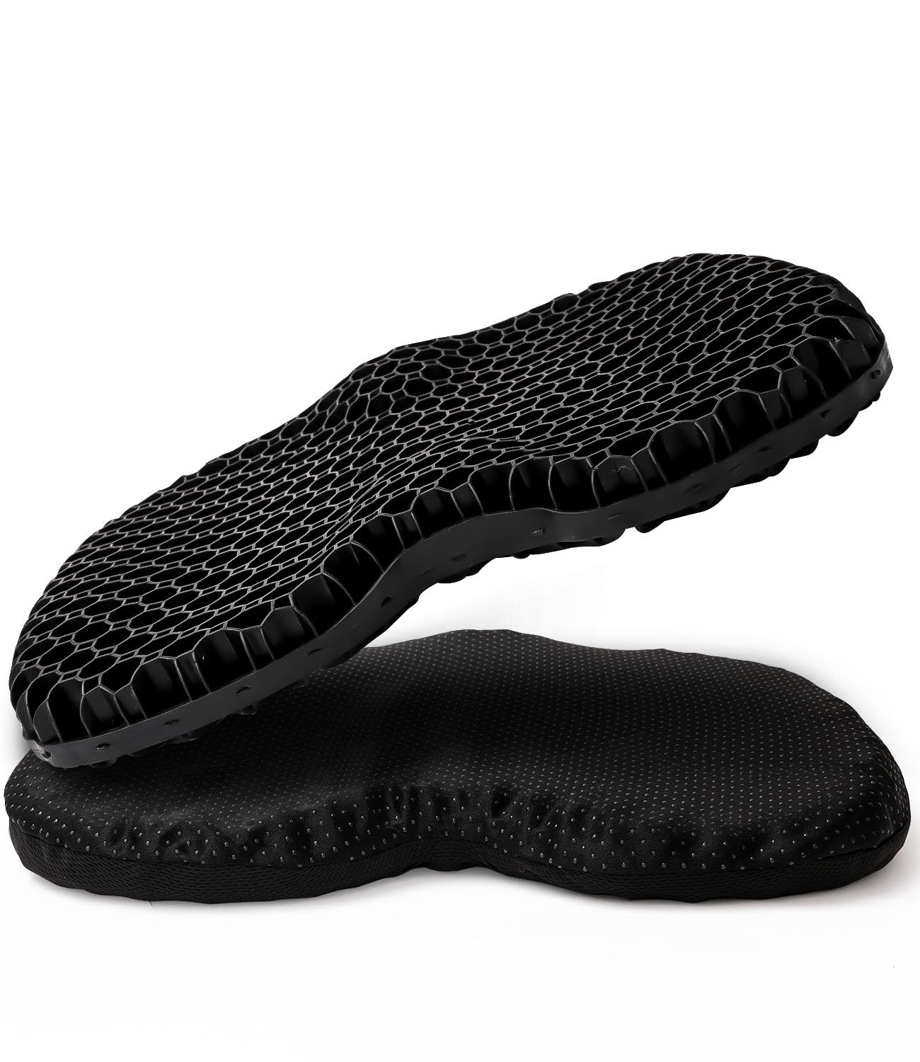 Cexovo Gelkissen Sitzkissen,Dekubitus Sitzkissen,mit Rutschfester Stoffhülle,Sitzkissen Orthopädisch,Sitzkissen Bürostuhl,Gelkissen Orthopädische Aufgerüstet für Bürostuhl,Küchenstuhl,Rollstuhl,AUT