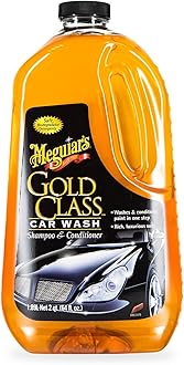Meguiar's Gold Class Car Wash – Premium Foaming Auto Wash Soap, High Gloss Finish, Safe for Clear Coats, Deep Cleans without Removing Waxes, Car Detailing Supplies for Cars, Trucks & SUVs – 64 Oz