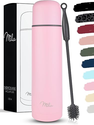 Milu Bouteille isotherme en acier inoxydable - 1L, 750ml,…