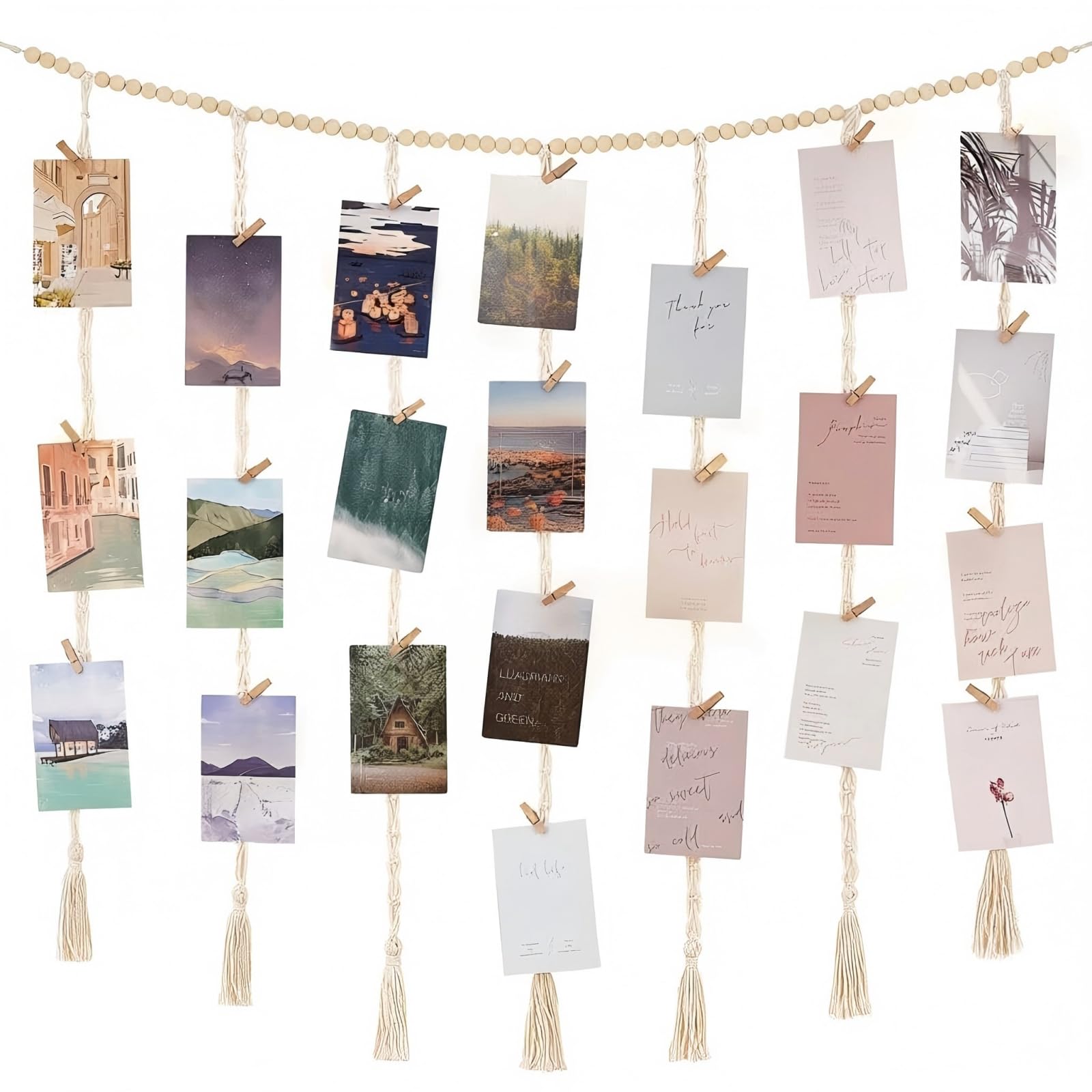 TWISAXC Rustic Boho Cubical Decor Stylish Dorm Room Decor With Unique Picture Frames For Cubicle Decorations Dorm Memories