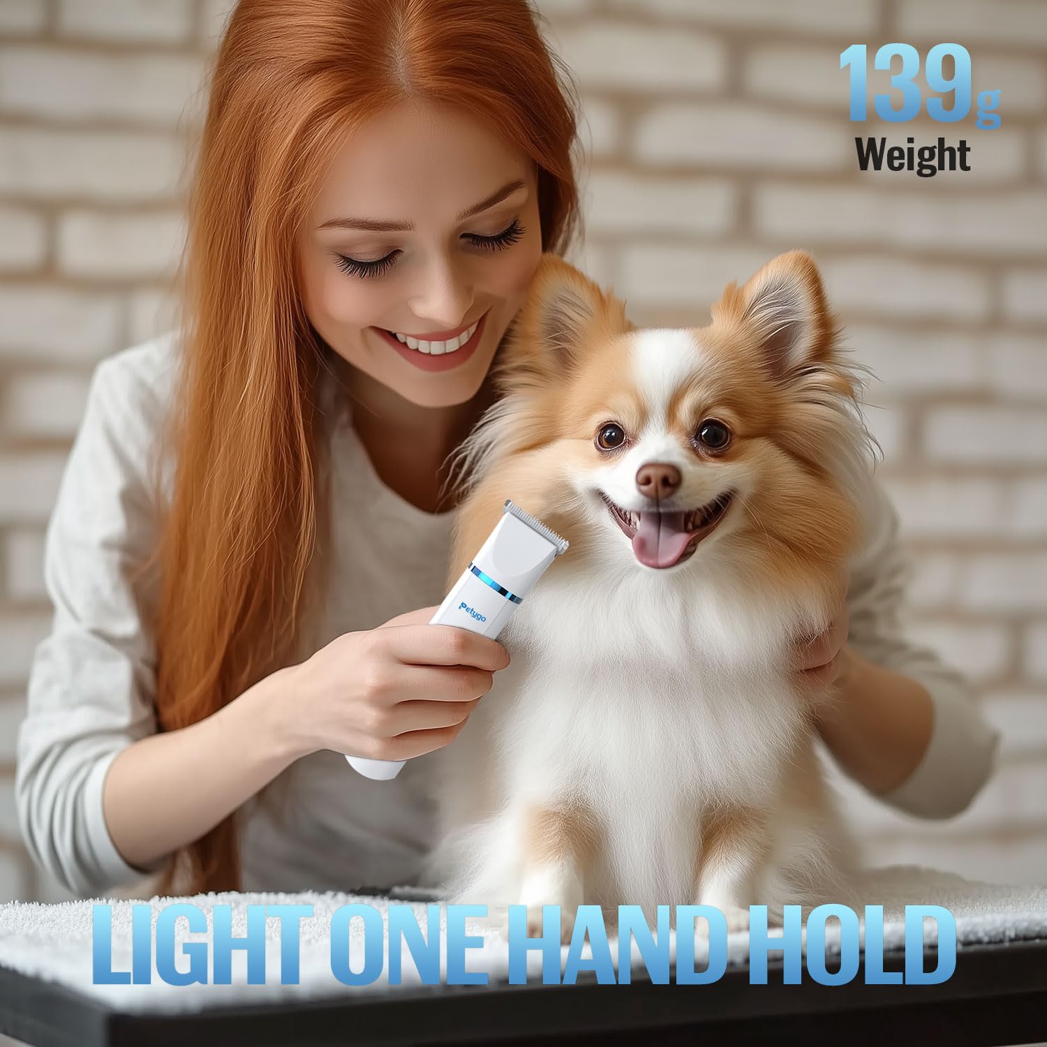 Kit de aseo para perros, cortaúñas inalámbrico de bajo ruido, recargable, para perros, gatos, mascotas