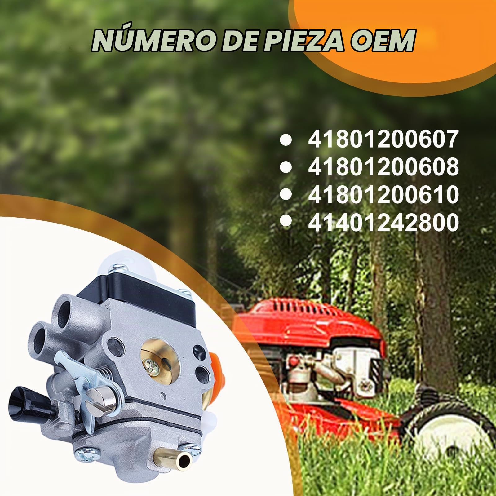 C1Q-S174 Carburador para Stihl FS90 FS90 R FS87 FS87R FS100 FS110 FS110R para Modelo FS FC KM Cortacésped Serie con Bujía+Filtro de Aire+Filtro de Aceite