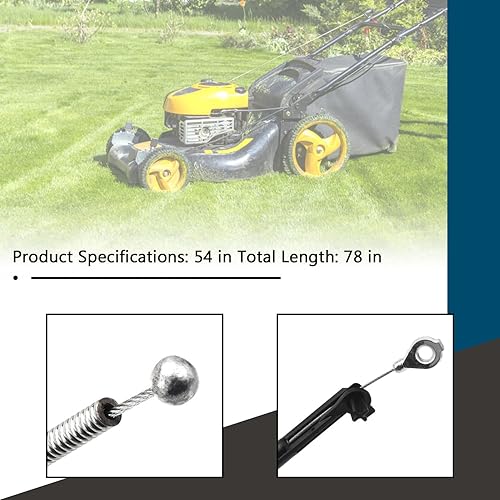 Miniatura 5 de 133-8158 Cable de freno compatible con cortacésped Toro Timemaster de 30 pulgadas, compatible con modelos 20199 20200 20975 20977, repuesto 120-6243