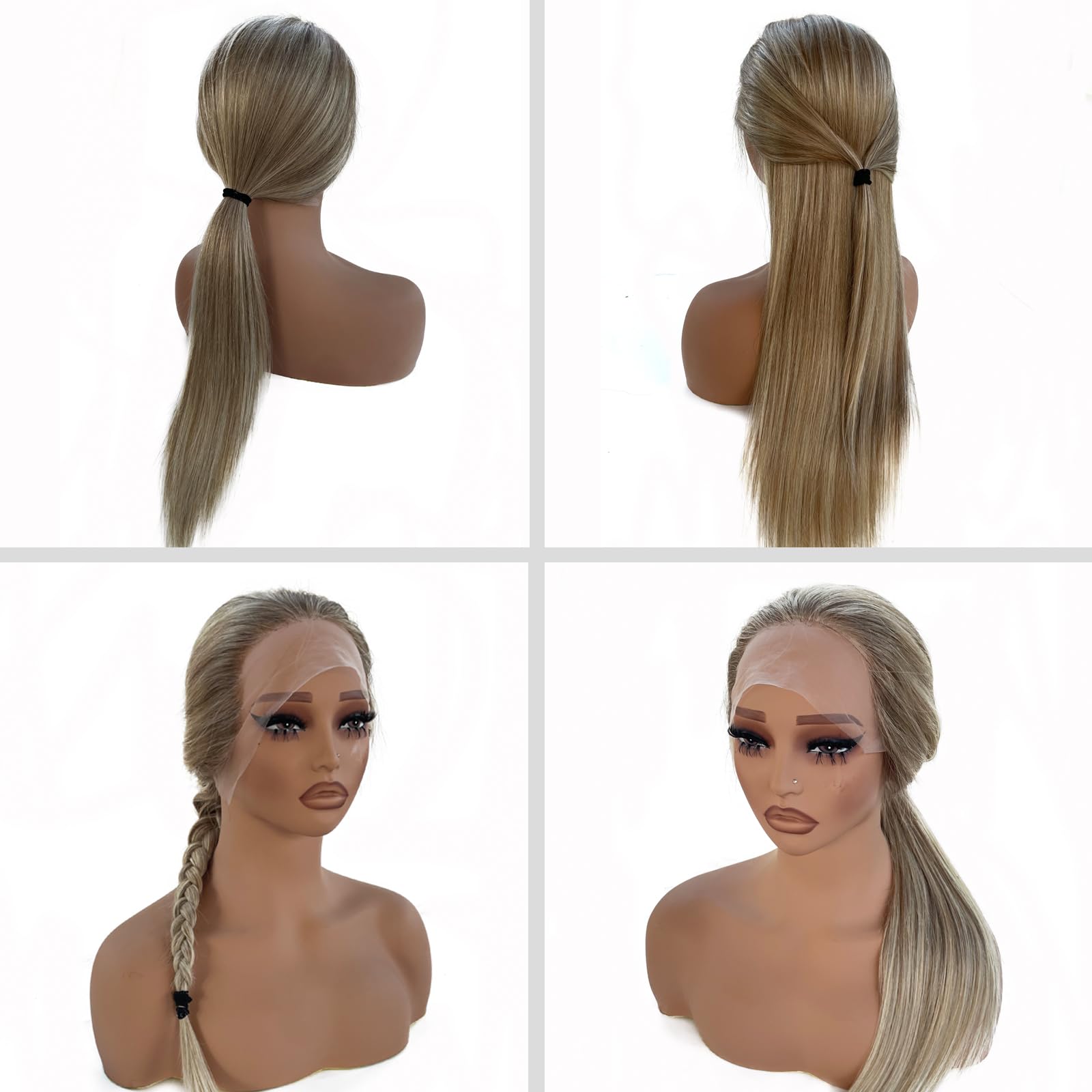 Human hair blend strawberry blonde mixed platinum blonde wig. Amazon.com : Upgrade - Strawberry Blonde Mixed Platinum  main image 2