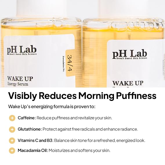 pH Lab Glow & Even Skin Tone Routine Set, Wake Up Energy Serum, Retinage Daily Quick Mask, Light Up Anti-Spot Toner Pad, Light Up Cleansing Bar