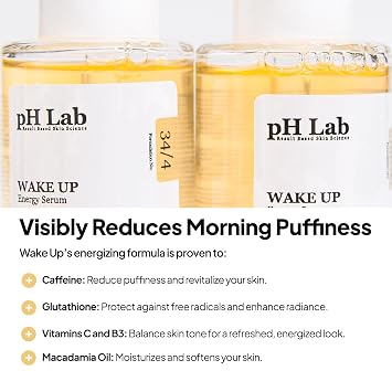 pH Lab Glow & Even Skin Tone Routine Set, Wake Up Energy Serum, Retinage Daily Quick Mask, Light Up Anti-Spot Toner Pad, Light Up Cleansing Bar