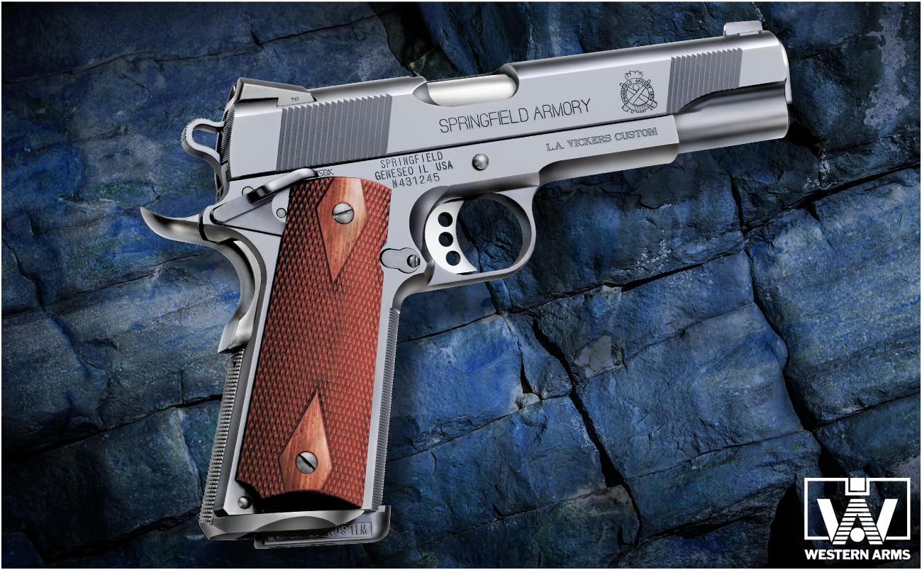 ウェスタンアームズ製　V12ギルデットカスタム　木製グリップ　送料込み WA] ギルデッドV12 LIMITED EDITION グリップ変更 (中古