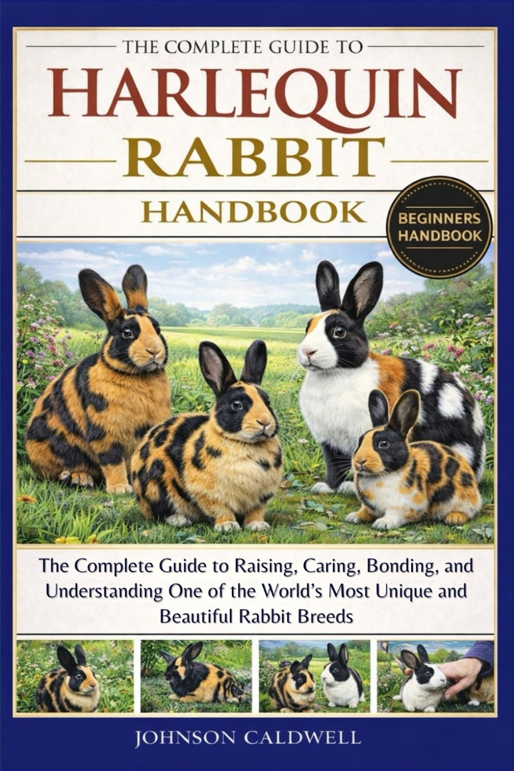 THE COMPLETE GUIDE TO HARLEQUIN RABBIT HANDBOOK: The Complete Guide to Raising, Caring, Bonding, and Understanding One of the World’s Most Unique and Beautiful Rabbit Breeds