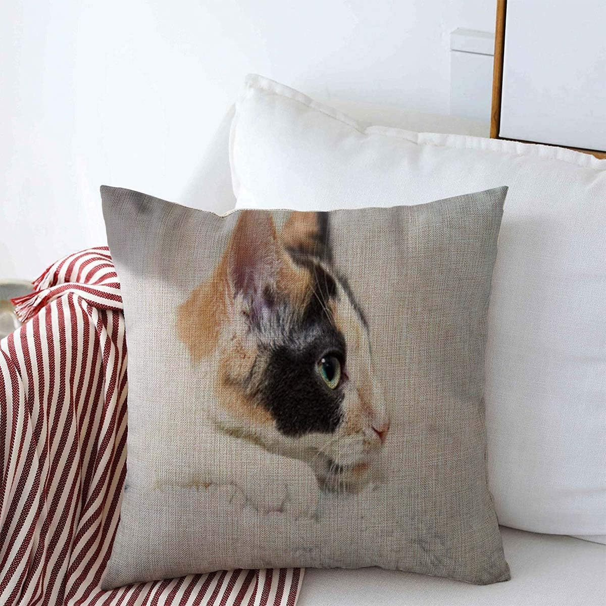 Staromay Throw Pillows Covers Cushion Case Fluffy Gray