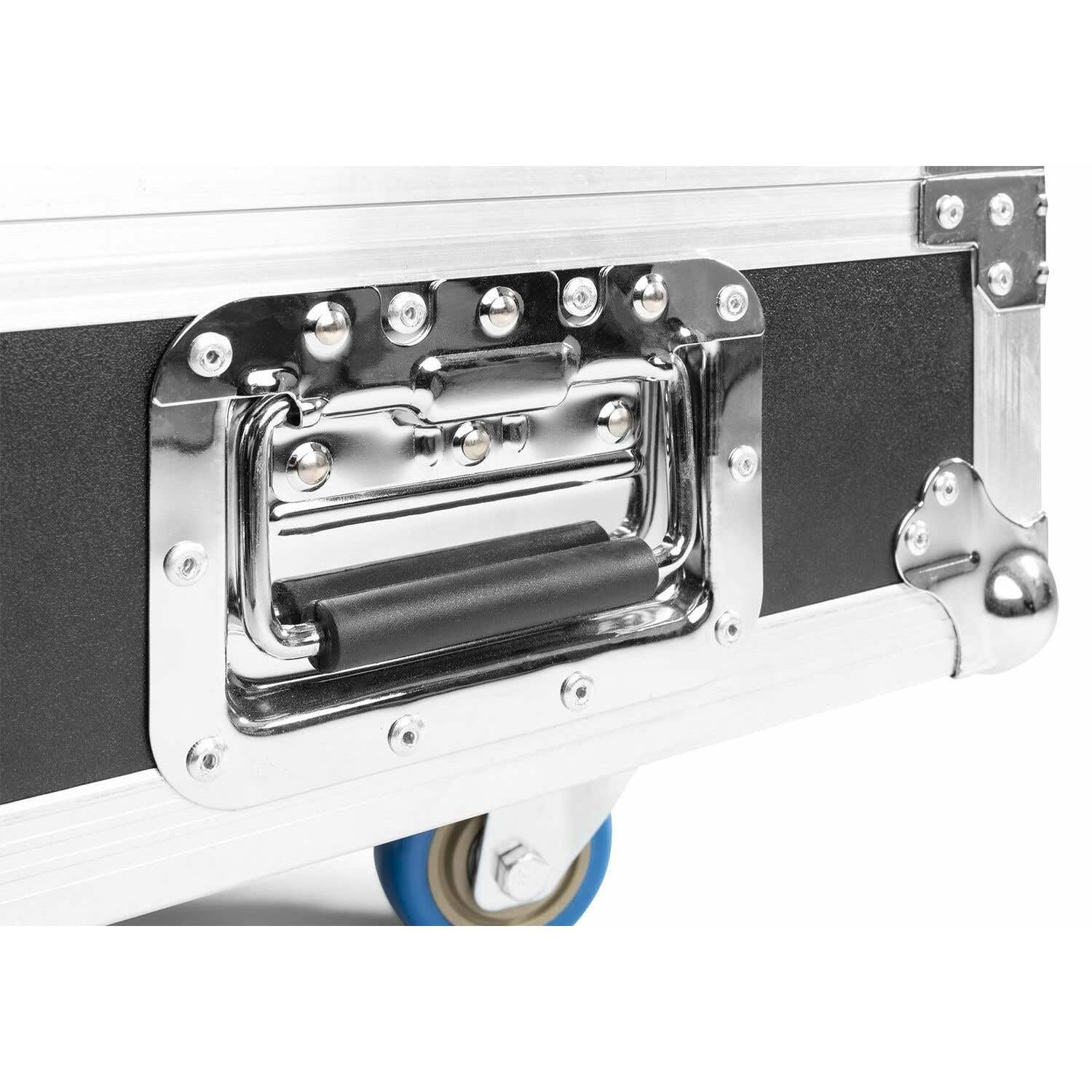 BeamZ FCLCB14 - Flightcase pour 4 Barres LED LCB14-1220 x 395 x 400mm, avec roulettes, Mousse de Protection, Rangement Câbles, Idéal pour Transporter Vos Barres LEDs en Sécurité