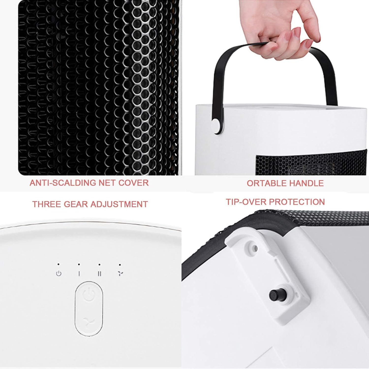 爆買い新作 ファン ヒーター プラグイン セラミック ポータブル スペース ヒーターと 2 つの熱設定 電気ファン ヒーターは 小さな部屋のオフィスや家庭に適しています 10w Www Designsbymissmandee Com