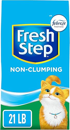 Fresh Step Arena para gatos de arcilla que no se aglutina perfumada con febreze 21 libras
