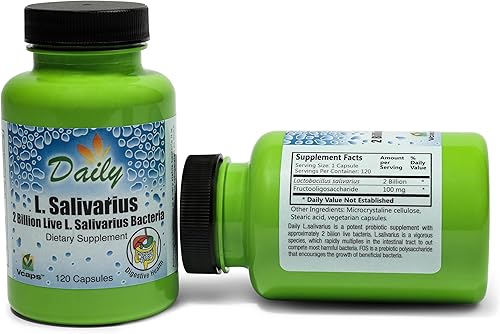 Miniatura 5 de Daily Manufacturing L-Salivarius (Probiótico) 120 cápsulas de liberación retardada