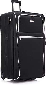 Extra Large Suitcase 32" Super Lightweight Luggage Integrated Combination Lock 20% Expandable 2 Wheel Soft Shell Check in Hold Luggage for 30kg