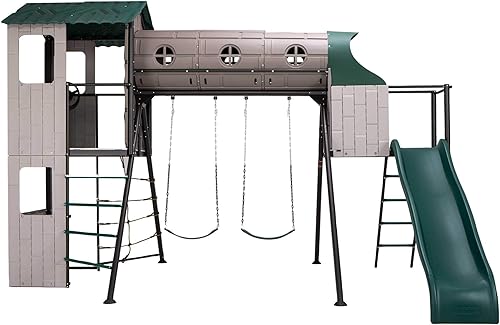 Lifetime Juego de columpio de túnel de aventura 290704 tono tierra