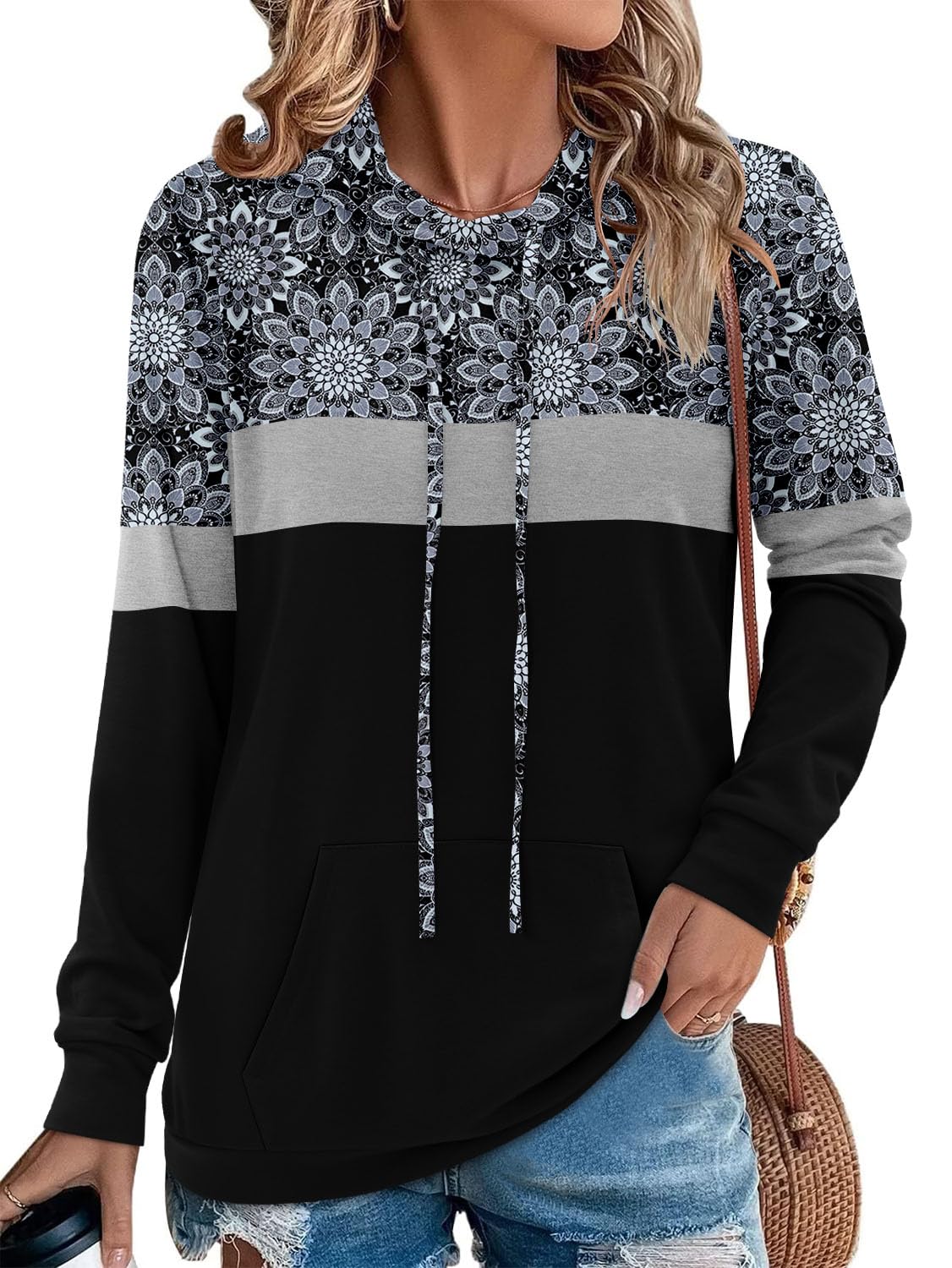 Angerella Long Sleeve Hoodies for Women Pullover Hooded Sweatshirts