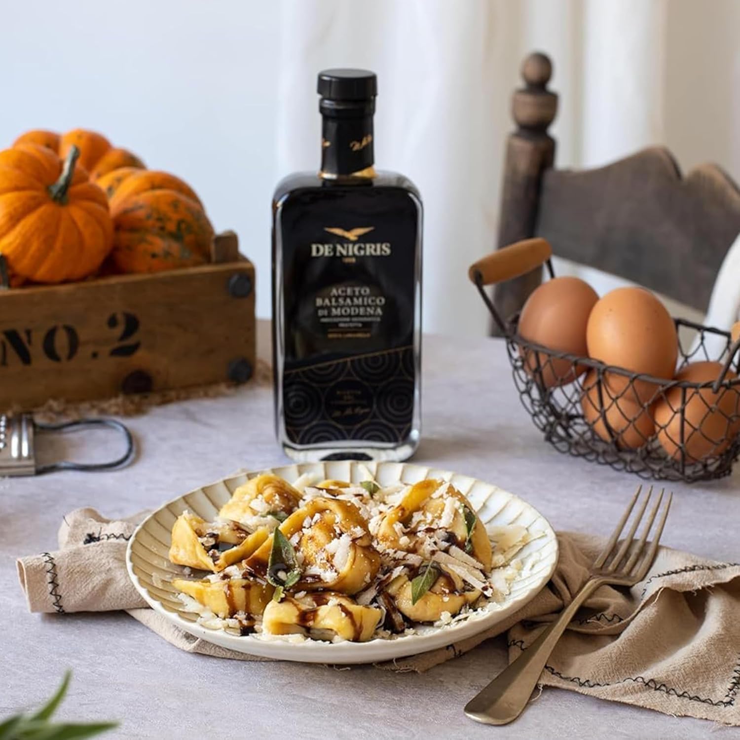 De Nigris 1889 Vinagre Balsámico de Módena IGP - Receta del Fundador | Vinagre Balsámico Tradicional de Módena | Vinagre Balsámico Auténtico, Perfecto para Aliñar y Marinar, 250ml